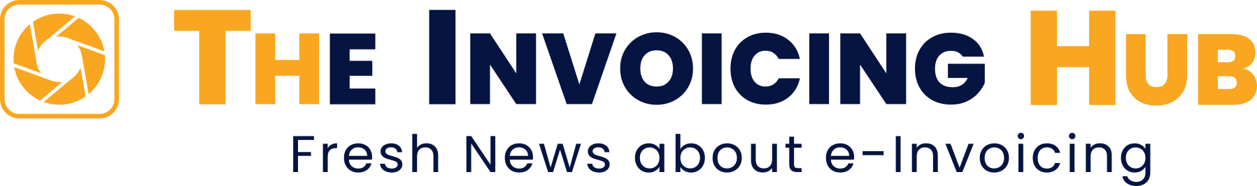 the invoicing hub logo + title + tagline